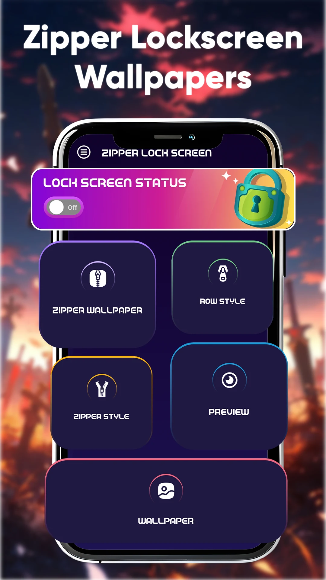 Zipper Lock Screen Wallpapers screenshot